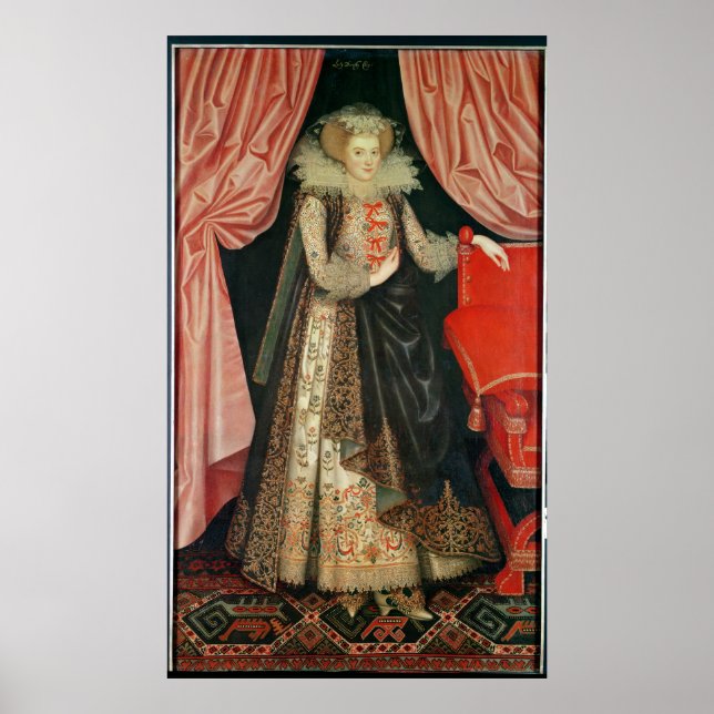 Poster Dorothy St. John, Lady Cary, c.1614 (Devant)