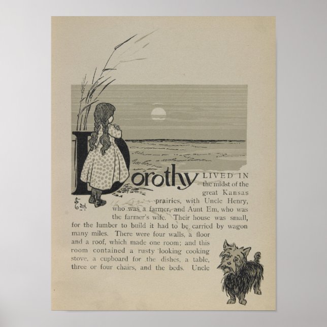 Poster Dorothy Vivait Dans Les Prairies Du Grand Kansas (Devant)