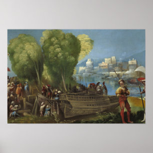 Poster Dosso Dossi - Aeneas et Achates sur la Libye