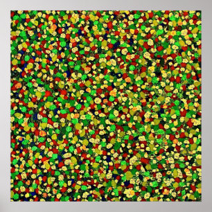 Poster DOT MATRICE : toile VERTE