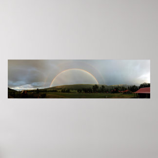 Poster Double arc-en-ciel