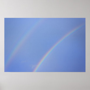 Poster Double arc-en-ciel