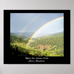 Poster Double arc-en-ciel du Nouveau Mexique