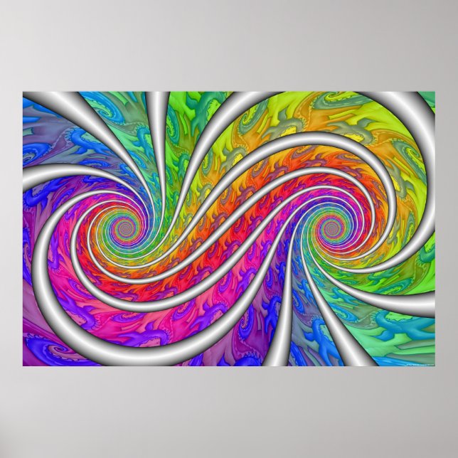 Poster Double spirale (Devant)