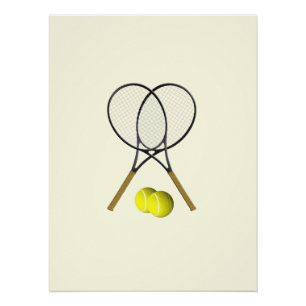 Poster Double Tennis Crème