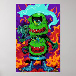 Poster Double Up on Monstrosity - Ken Gage Art