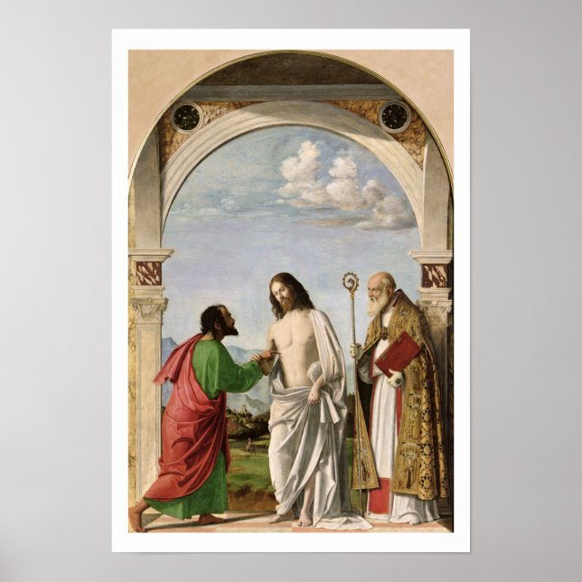Poster Doubting Thomas with St. Magnus, c.1504-05 (Devant)