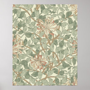 Poster Douce Chèvre Vintage William Morris Chèvrefeuille
