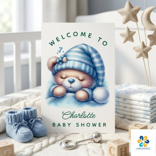 Poster Douce Fête de Naissance Ourson