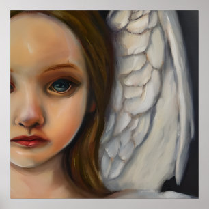 Poster douce fille ange