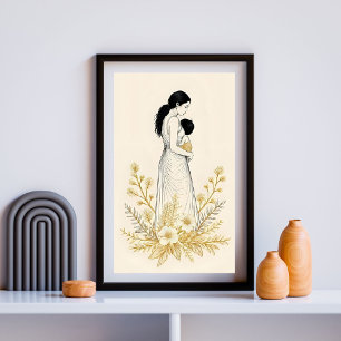 Poster Douce Floraison de la Maternité