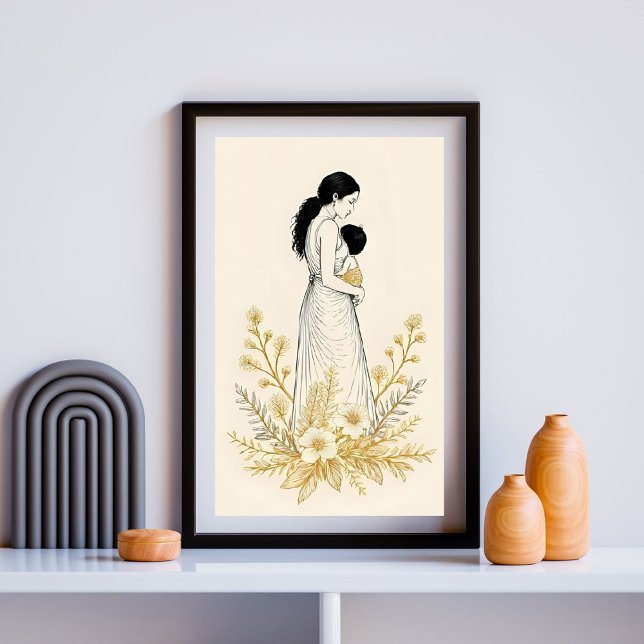 Poster Douce Floraison de la Maternité (Créateur téléchargé)