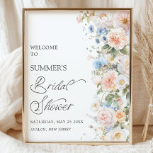Douce Robe de Mariée Pastel Rose Blanc Bleu Floral