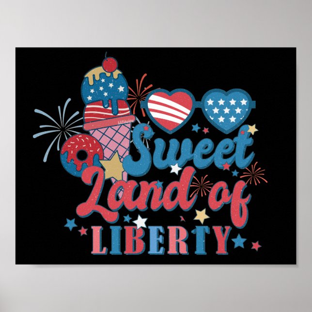 Poster DOUCE TERRE DE LIBERTÉ patriotique                 (Devant)