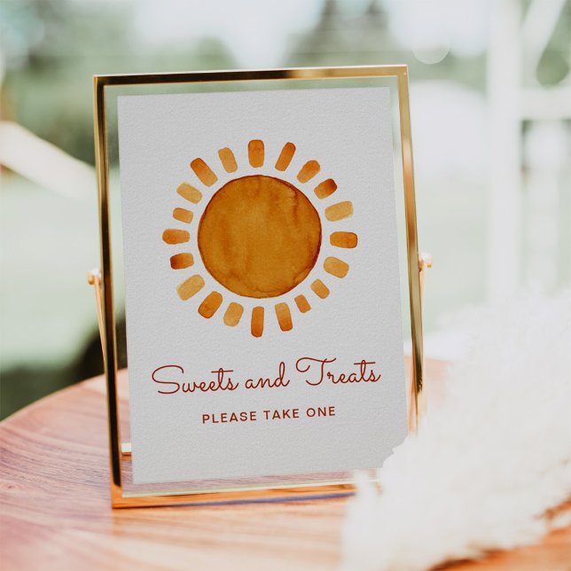 Poster Douceurs & Traitements Baby shower d'eau couleur s (Créateur téléchargé)