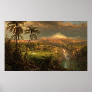 Poster Douche dans l'église Tropic Frederic Edwin