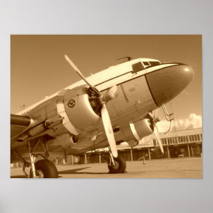 Poster Douglas DC-3 / C-47 Closeup