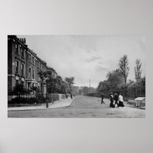 Poster Douglas Road, Canonbury, Islington, c.1905