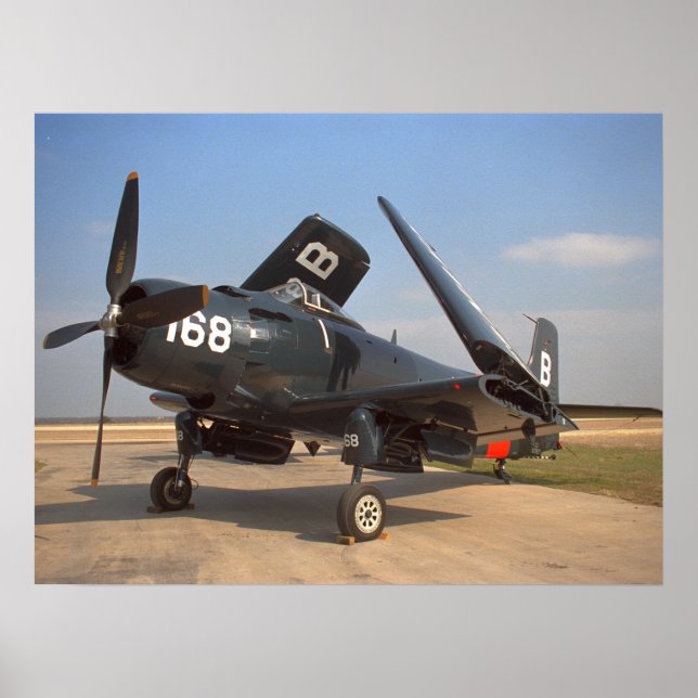 Poster Douglas, Skyraider, 1949_Aviation classique (Devant)