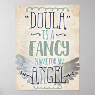 Poster Doula est un ange