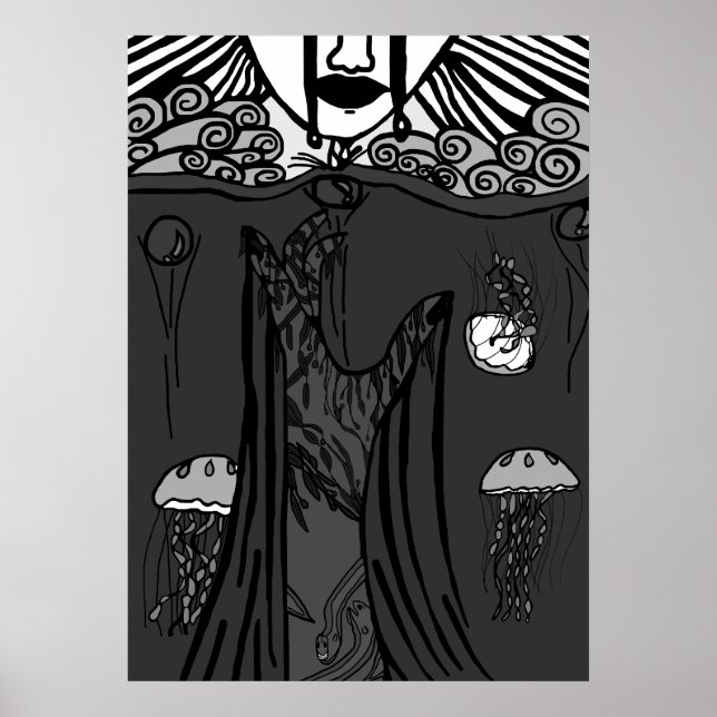 Poster Douleur foncée (Devant)