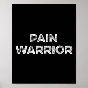 Poster Douleur Guerrier Crps Mois de sensibilisation Port