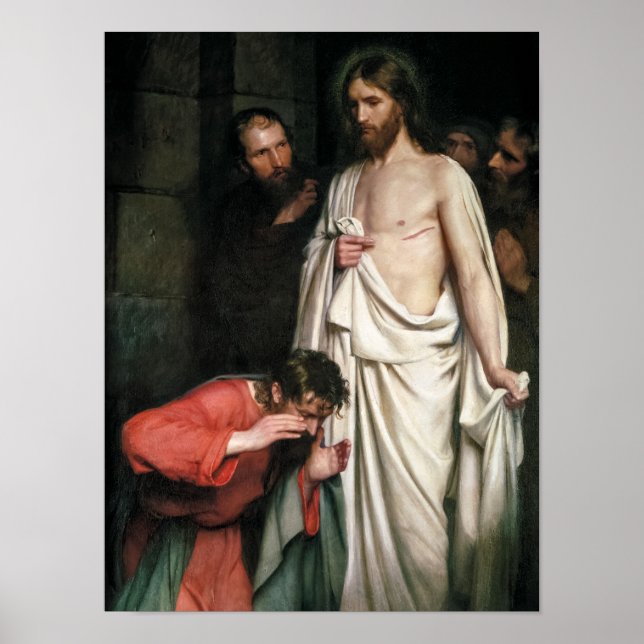 Poster Douter de Thomas par Carl Bloch (Devant)