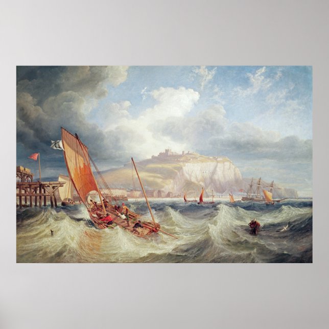 Poster Douvres, 1857 (Devant)