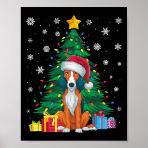 Poster Doux moche Xmas Tree Light American Foxhound Chien