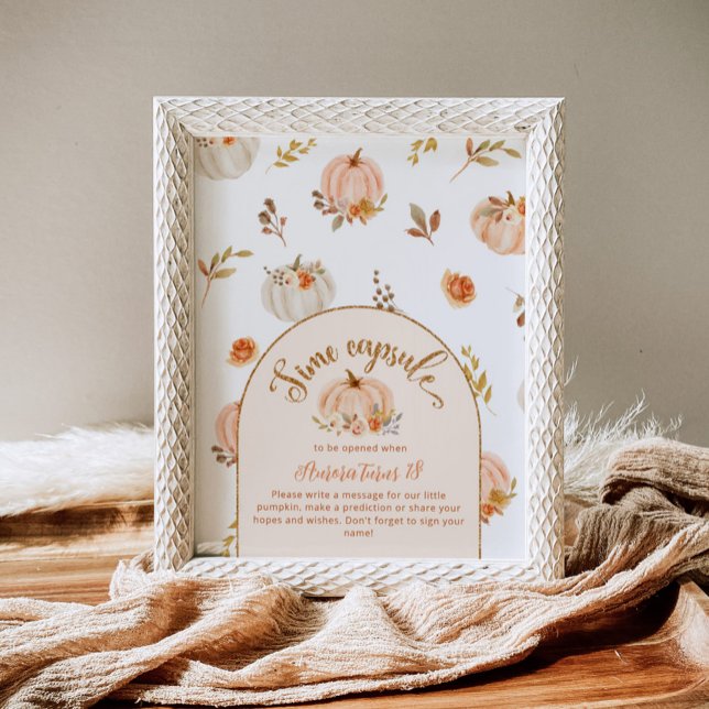 Poster Doux petit citrouille temps capsule anniversaire (Créateur téléchargé)
