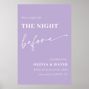 Poster Doux Violet La Nuit Avant La Répétition