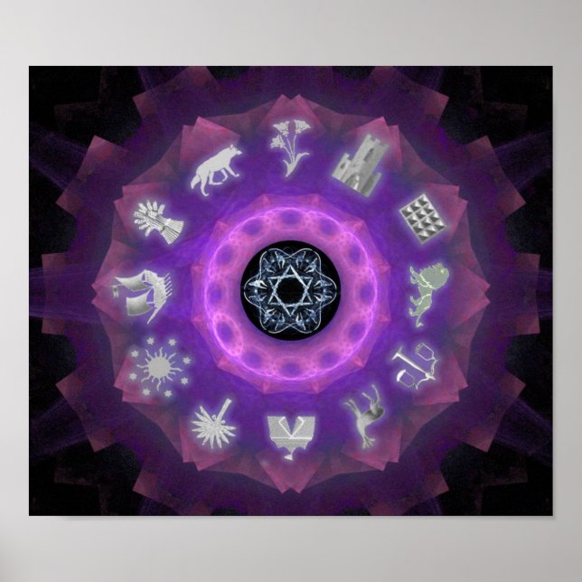 Poster Douze tribus (Devant)