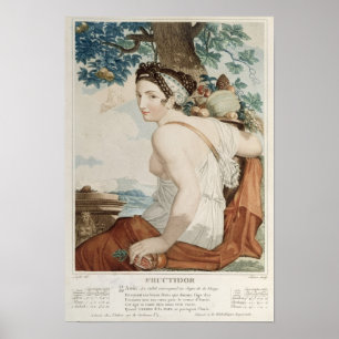 Poster Douzième mois de Fructidor de calendrier