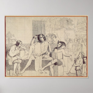 Poster Douzième nuit, c.1850