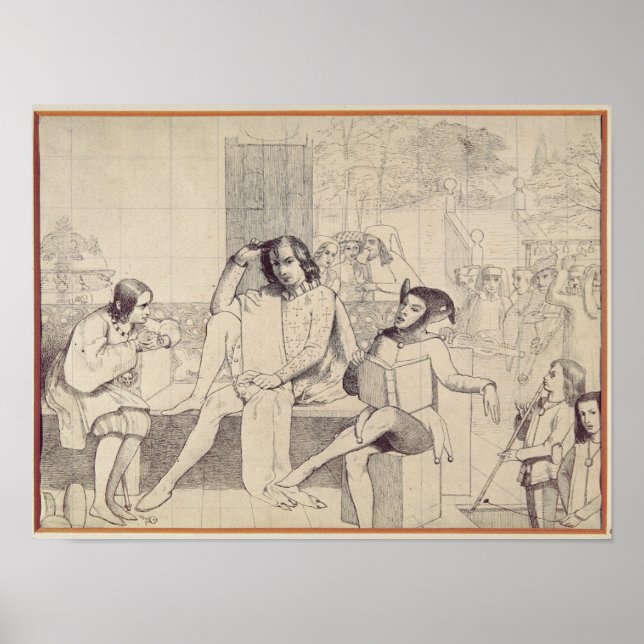 Poster Douzième nuit, c.1850 (Devant)