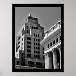 Poster Downtown Buildings
