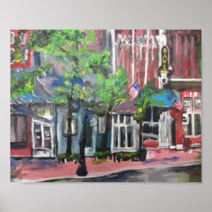 Poster "Downtown Willoughby, Ohio" de Willowcatdesigns