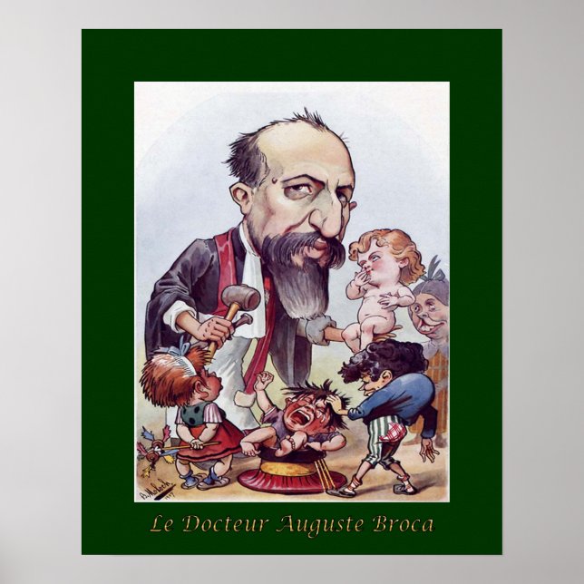 Poster Dr Augustus Broca ~ Pédiatrie/Chirurgie ~ Moloch (Devant)