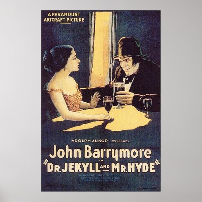 Poster Dr Jekyll et Mr Hyde 1920 (Devant)