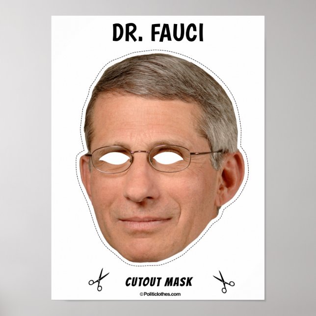 Poster DR Masque d'Halloween FAUCI (Devant)