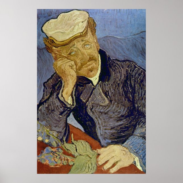 Poster Dr Paul Gachet (2e version) par Vincent van Gogh (Devant)