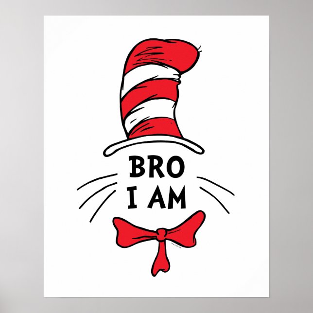 Poster Dr Seuss | Le Chat dans le Casquette - Frère (Devant)