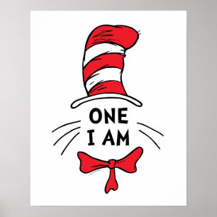 Poster Dr. Seuss Le Chat dans le Chapeau - Je suis uniq