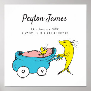 Poster Dr Seuss   Statistiques de naissance d'un poisson