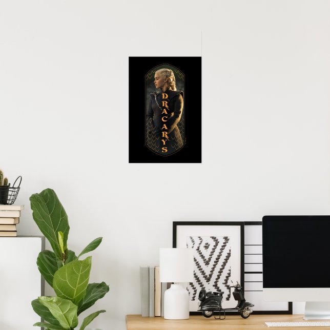 Poster "Dracarys" Daenerys Targaryen Graphic (Bureau à domicile)