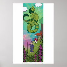 Poster - Drachen im Wald