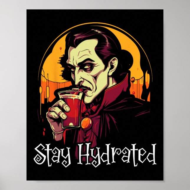 Poster Dracula Halloween Trick Ou Treat Éffrayant Vamp (Devant)