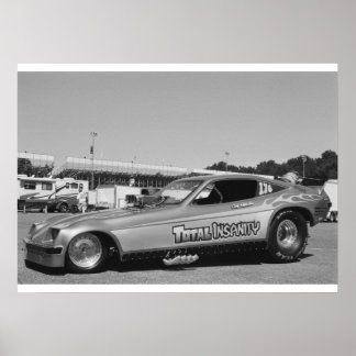Poster Drag vintage - Chevy Monza Funny Car