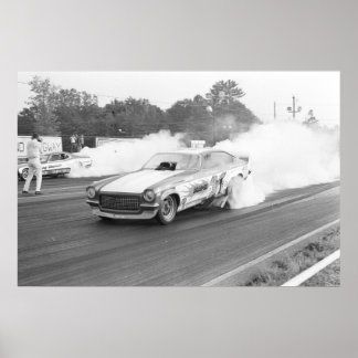 Poster Drag vintage - DragOn Vega Funny Car