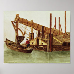 Poster Dragage d'un canal